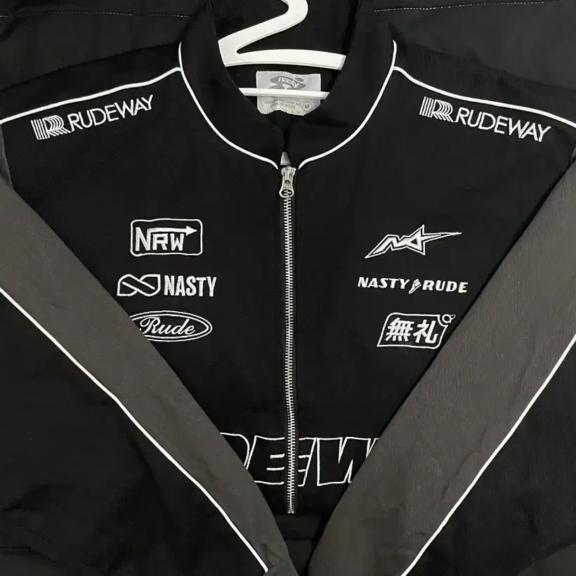 네스티킥 요보 레이싱 자켓 yobbo racing jacket M 블랙