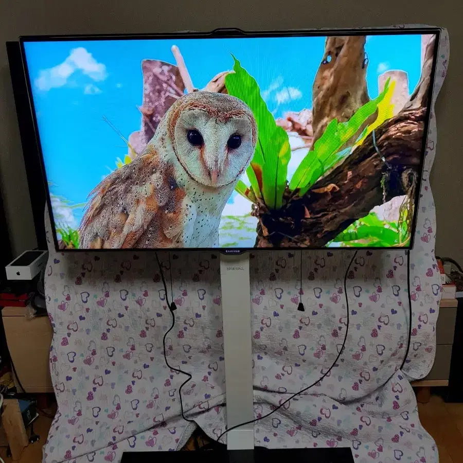 삼성 46인치 티비 모니터 LED TV 사운드바 스탠드 무결점