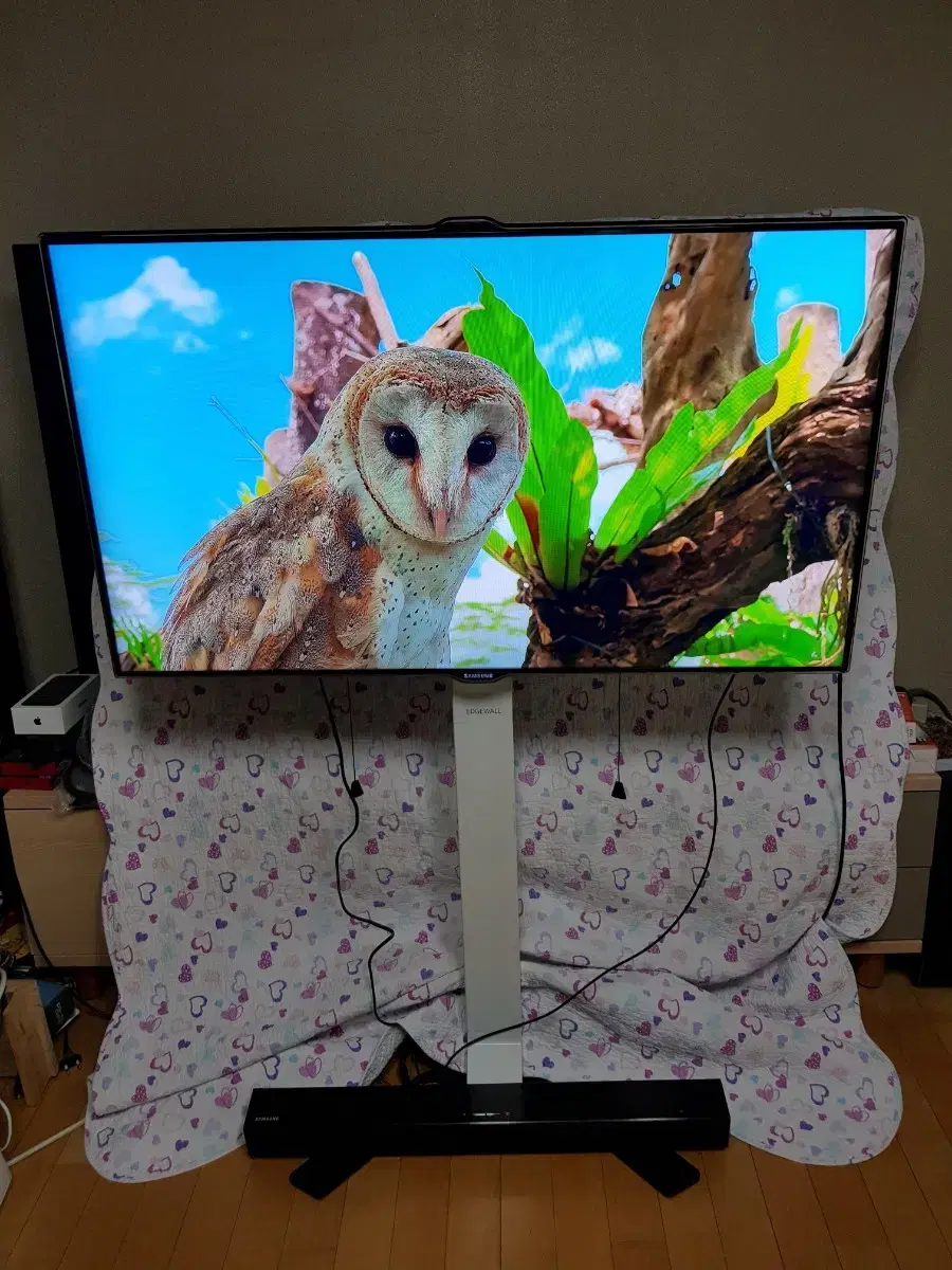 삼성 46인치 티비 모니터 LED TV 사운드바 스탠드 무결점