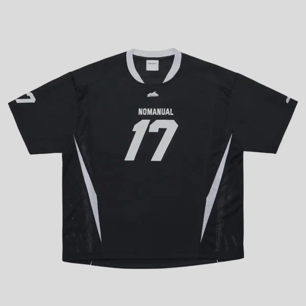 노매뉴얼 17 MESH BLOCK FOOTBALL JERSEY(B)