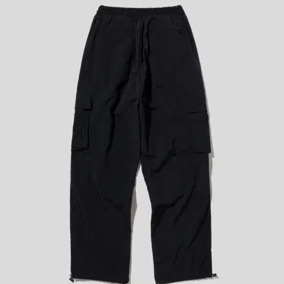 낫포너드 Nylon Cargo Wide Pants - Black