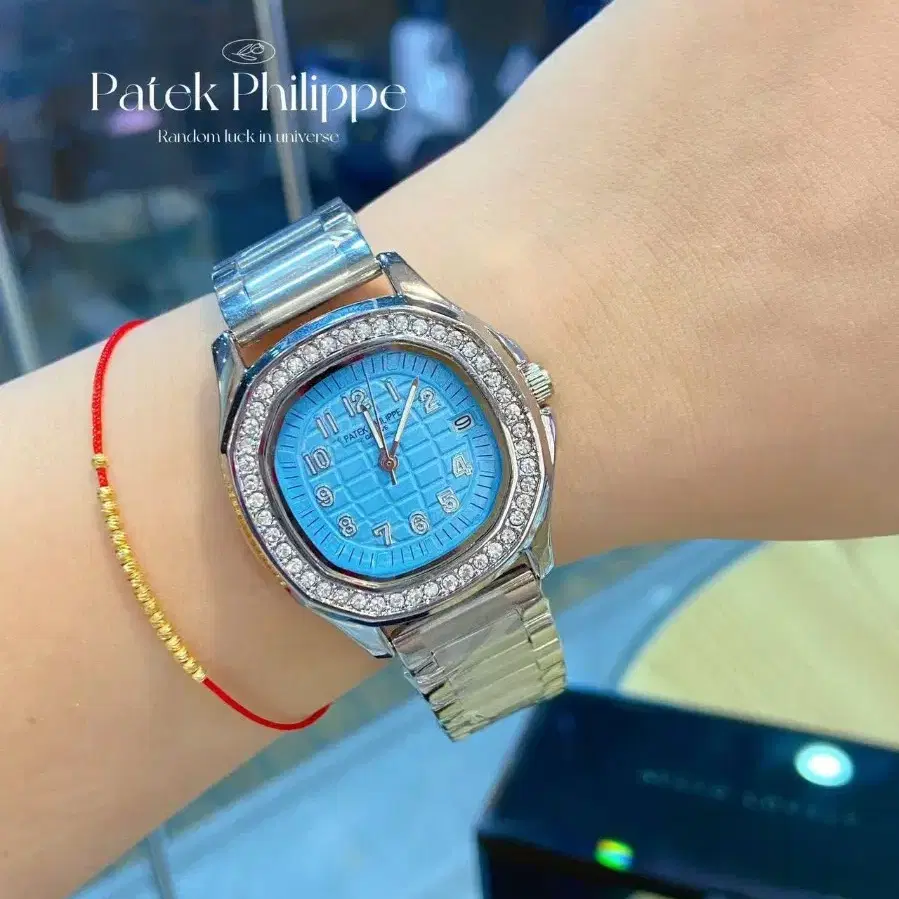 PATEK PHILIPPE파텍필립의 베이직 삼침 여성용 블루 손목시계