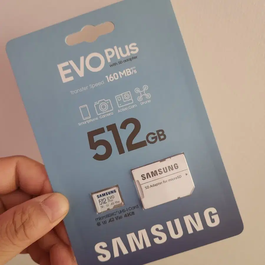 (새상품) 삼성 evo plus 512gb sd 메모리카드(신형)