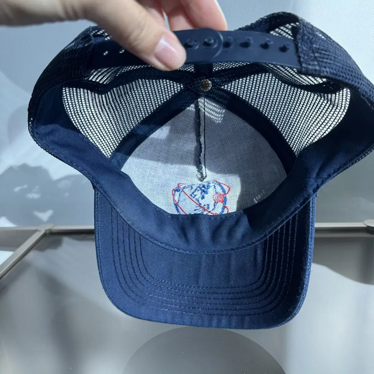 Boese Electric navy mesh ballcap 모자