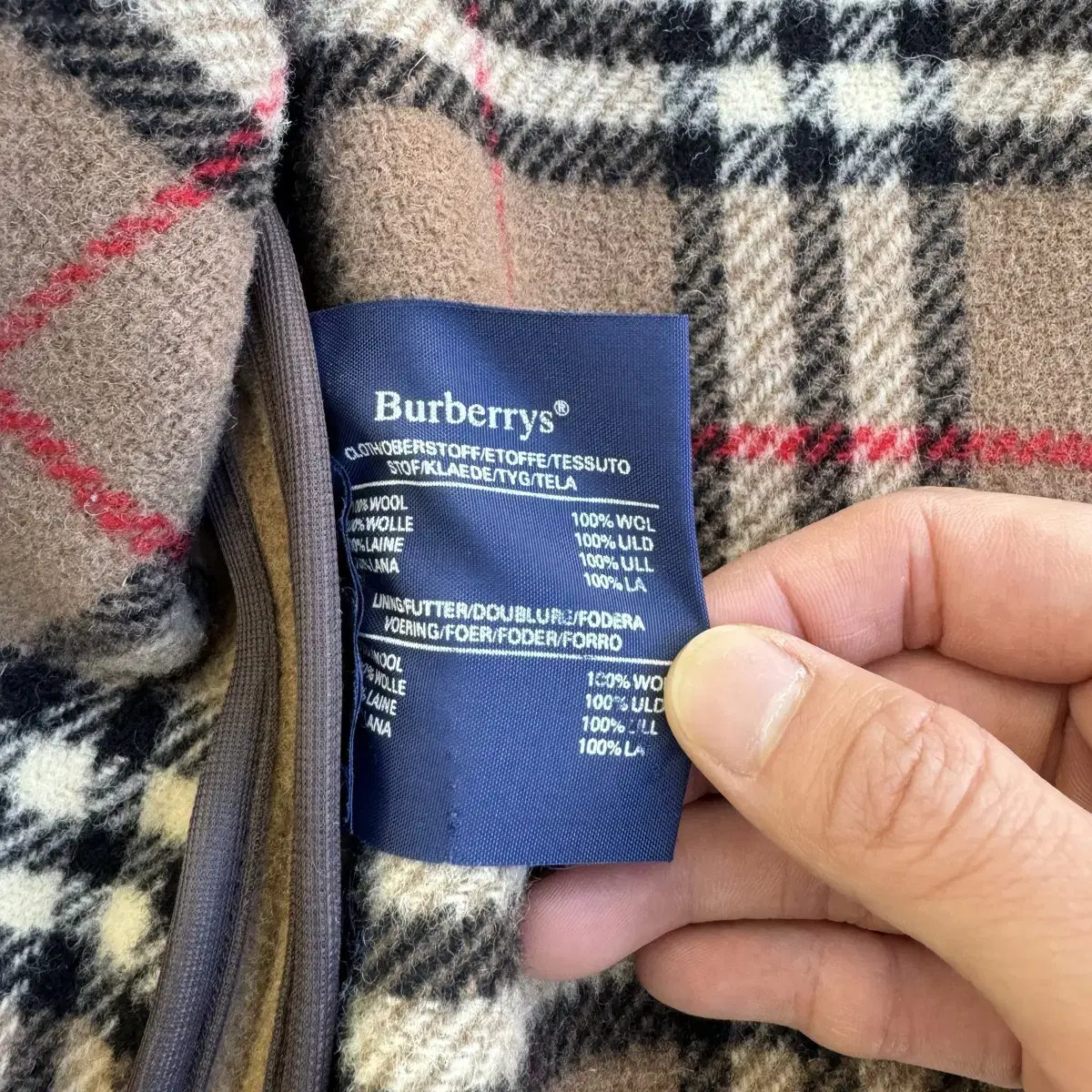 Burberry  버버리 브라운 더플 울 코트