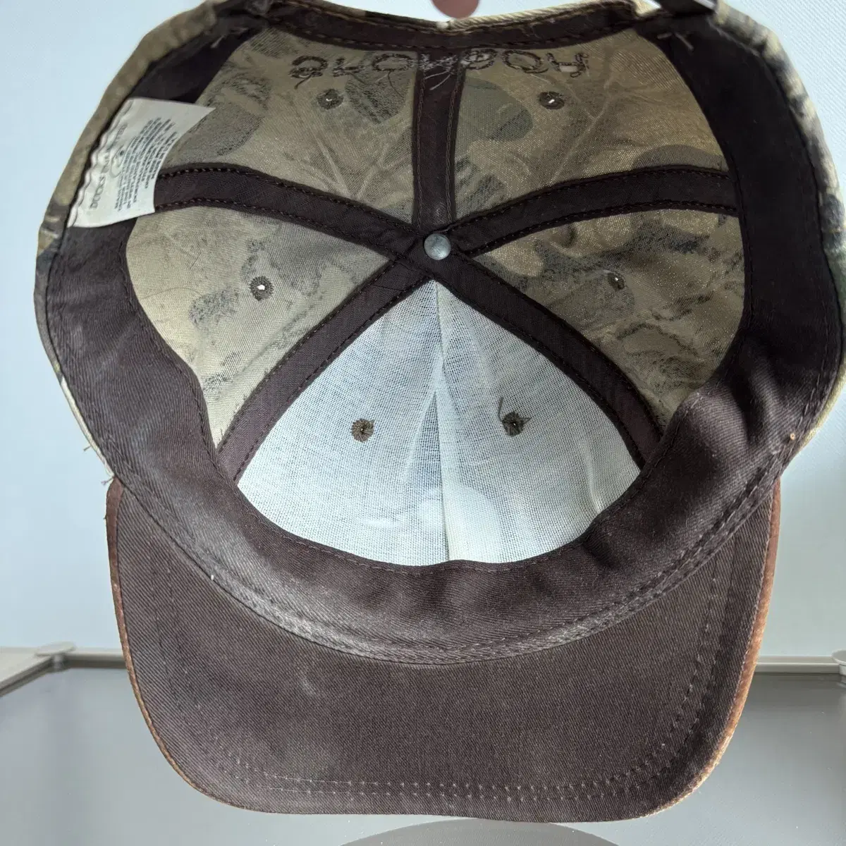 DUCKS UNLIMITED military leather cap