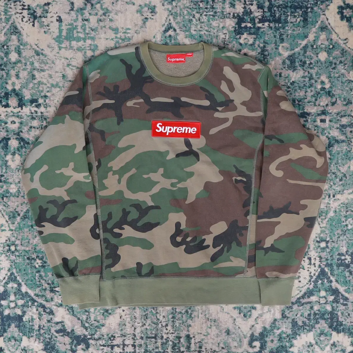 Supreme 슈프림 15FW 박스로고 맨투맨 스웻 L