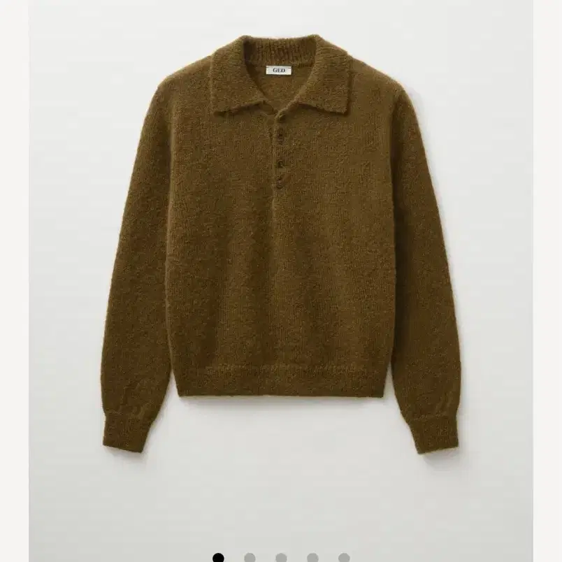 ged게드) AKI COLLAR KNIT -OLIVE