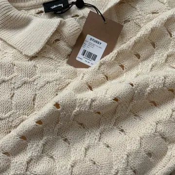 トップス STUSSY 24SS OPEN KNIT COLLARED SWEATER STUSSY 24SS OPEN KNIT COLLARED SWEATER