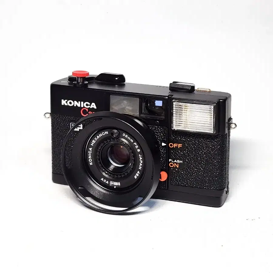 KONICA C35 EF. 필름카메라. 정상작동.깨끗함.