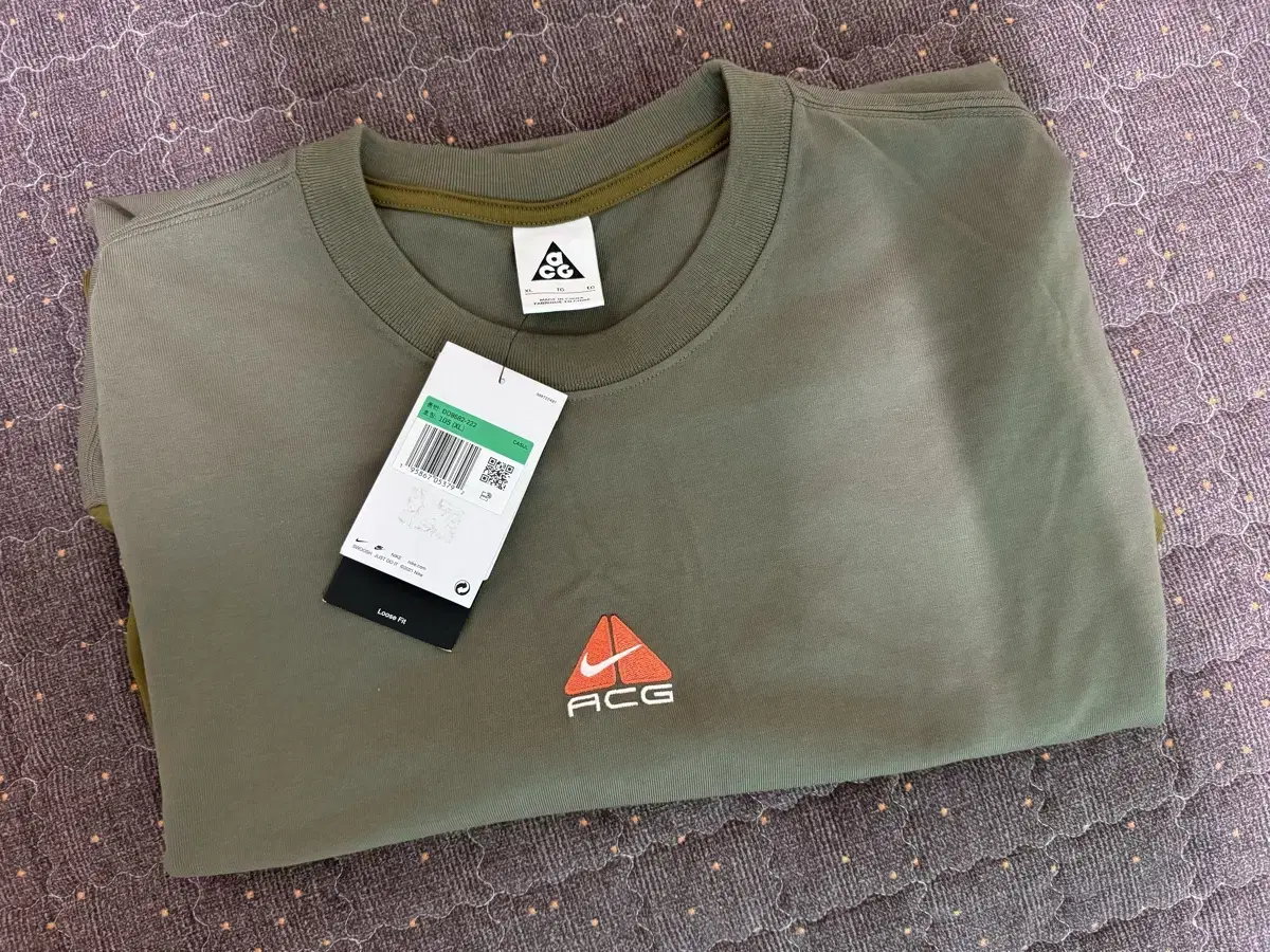 [XL]acg 로고 롱슬리브 미디엄 올리브