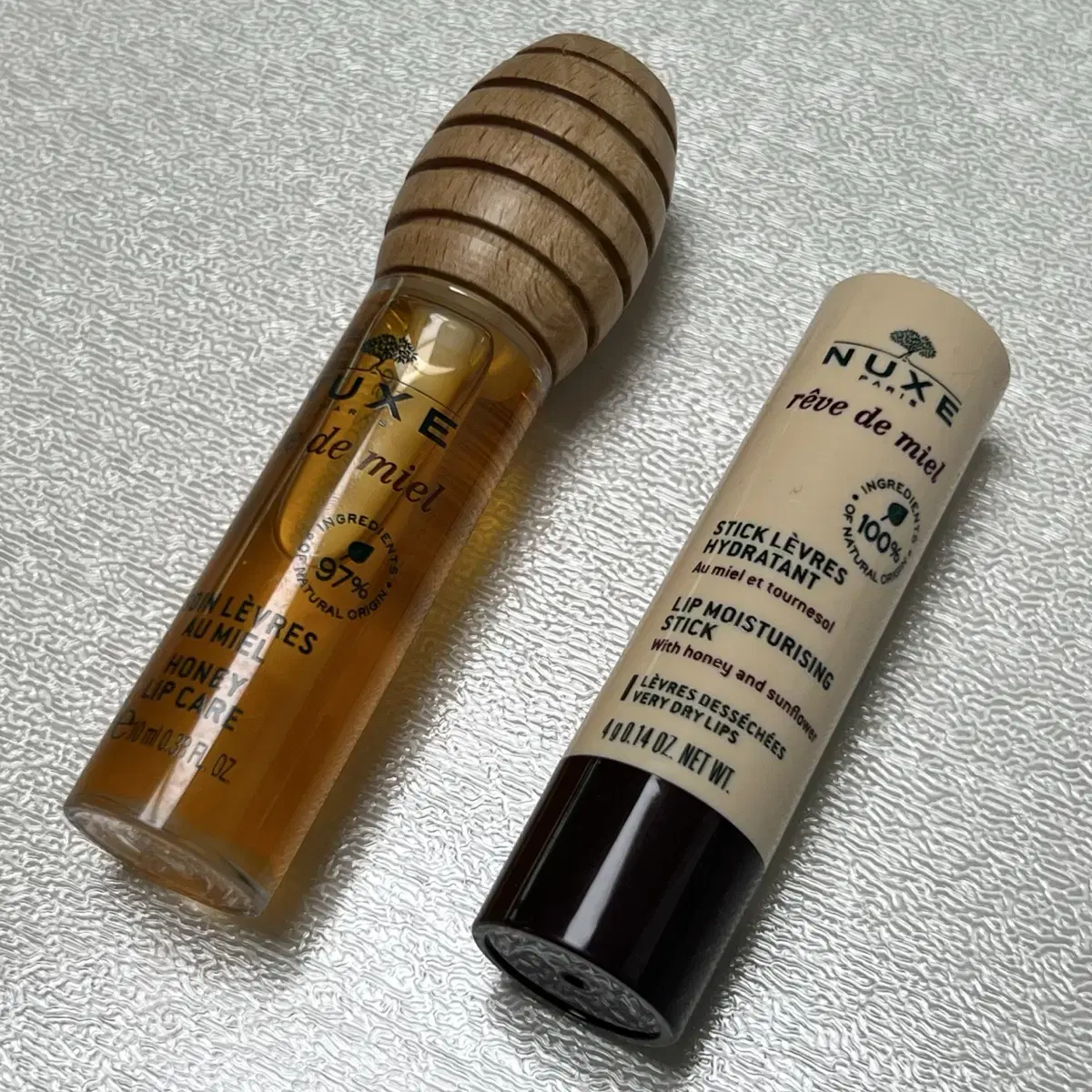 새상품 눅스 레브드미엘 허니 립 케어 10ml + 립밤4g