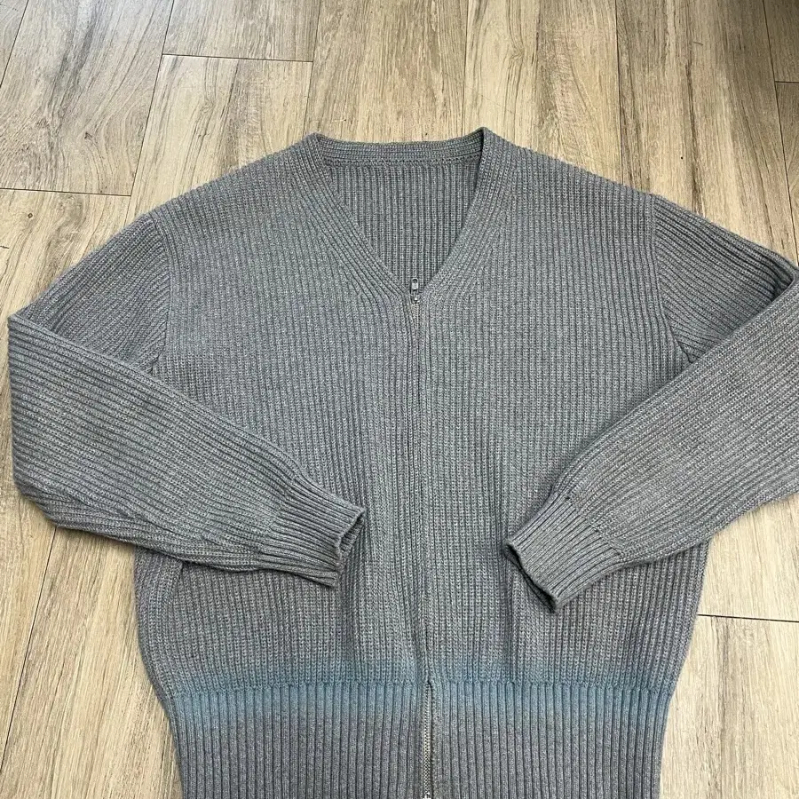 아이엘 Spray zip knit [Grey] 48 SIZE