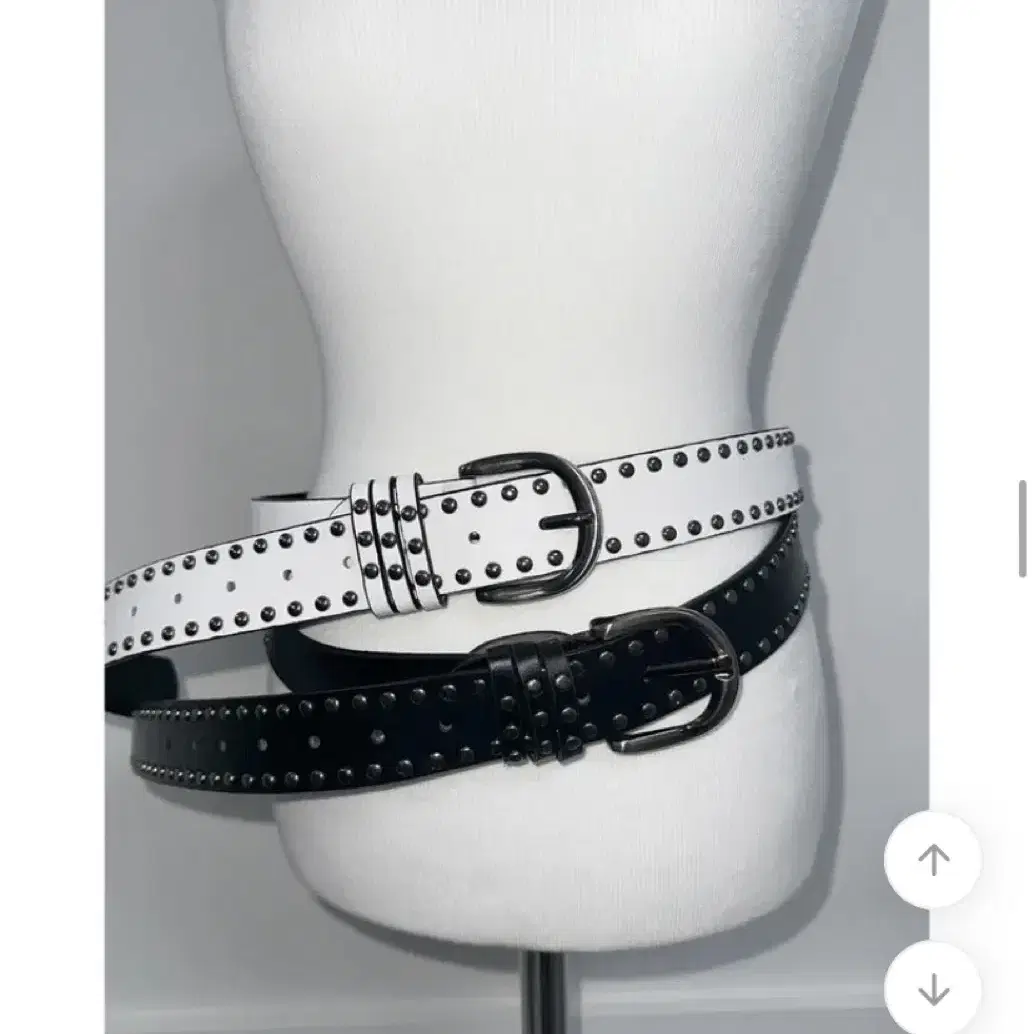 팁씨 stud leather belt (black)