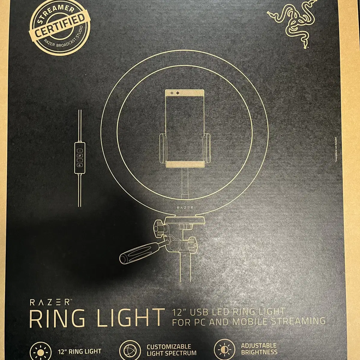 RAZER Ring Light 레이저 링 라이트 신품