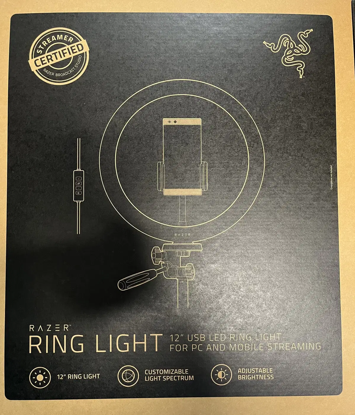 RAZER Ring Light 레이저 링 라이트 신품