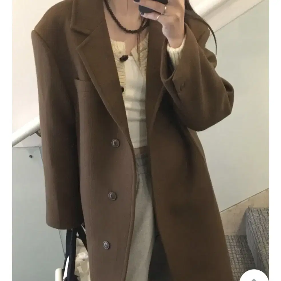 바이무드 [HerE] Mas Long Coat [brown]