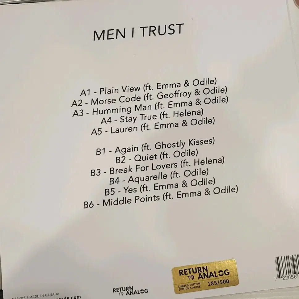 men i trust [men i trust] pink vinyl lp