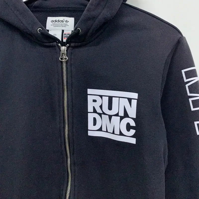 아디다스 RUNDMC 투웨이 블랙 후드집업 105 G00427