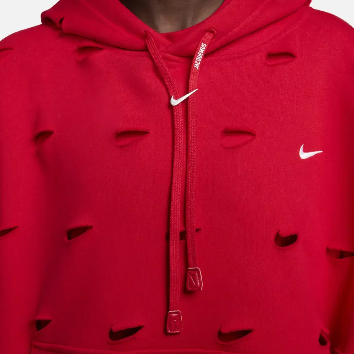 Nike x Jacquemus Swoosh Hooded University Red NRG LAB Overfit