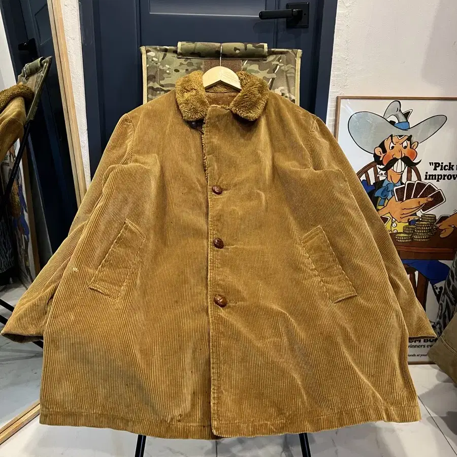 1960/70s OLD VINTAGE CORDUROY 쉐르파자켓