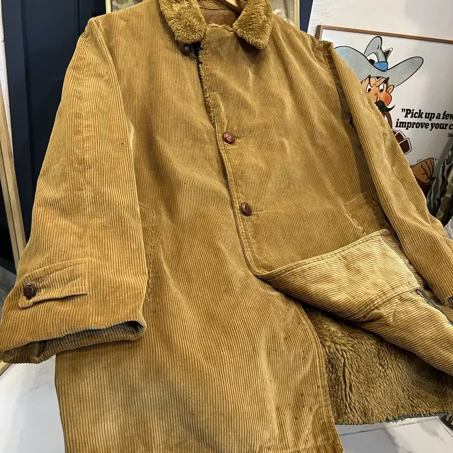 1960/70s OLD VINTAGE CORDUROY 쉐르파자켓