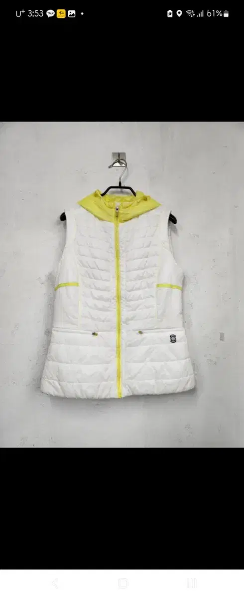 Wide-angle hooded lightweight padded vest 95 women's vest