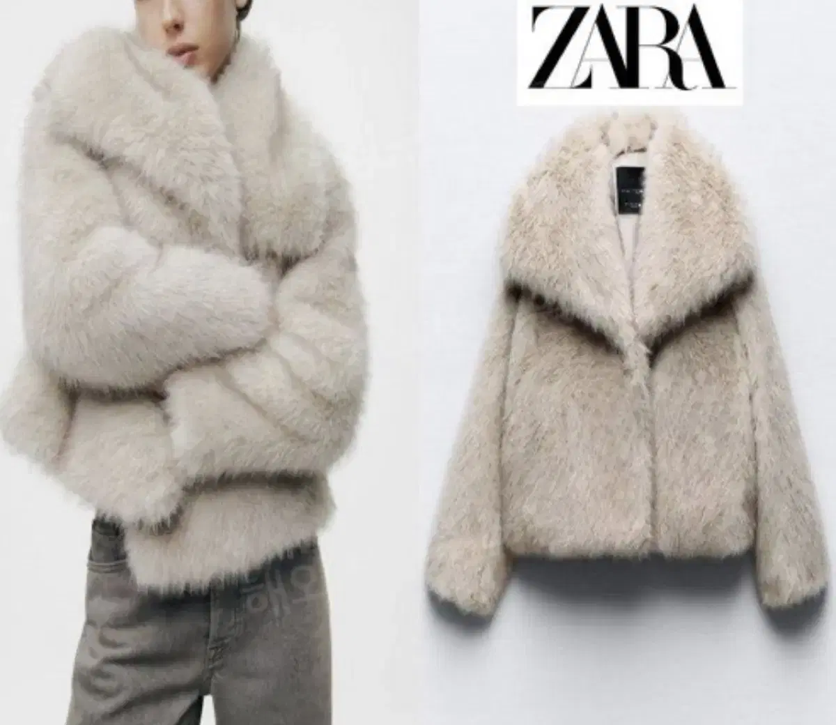 Zara 자라 여성 퍼코트