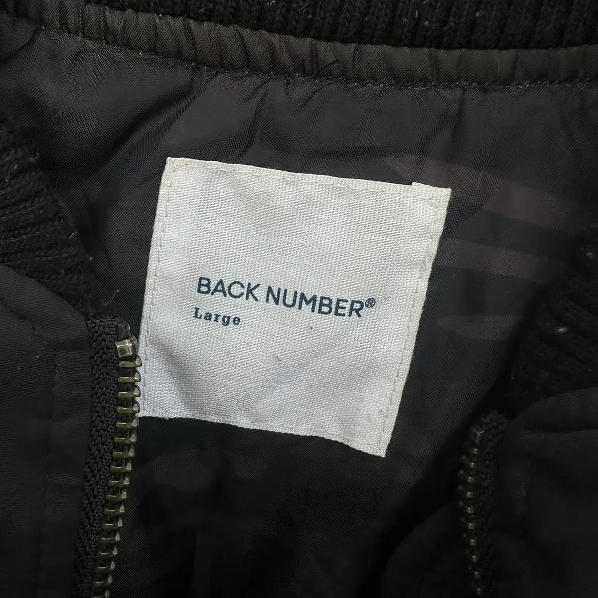 back number 패디드 ma-1 자켓