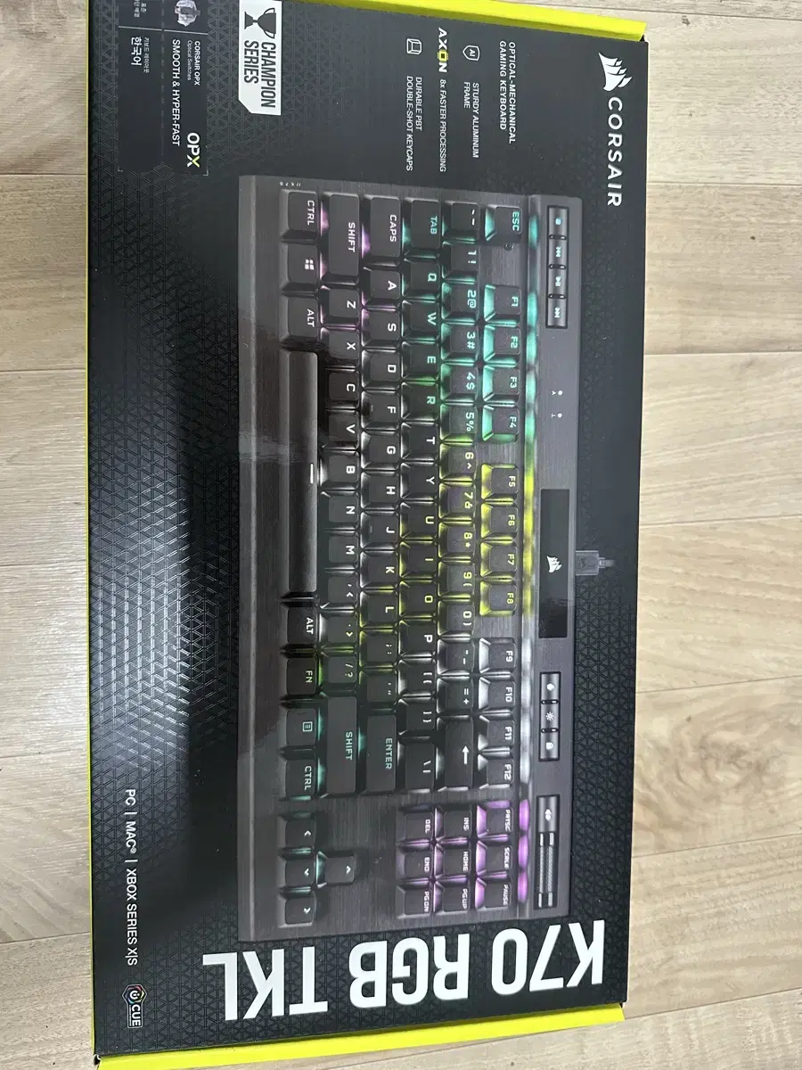 커세어k70 rgb tkl opx 광적축 미개봉 새상품