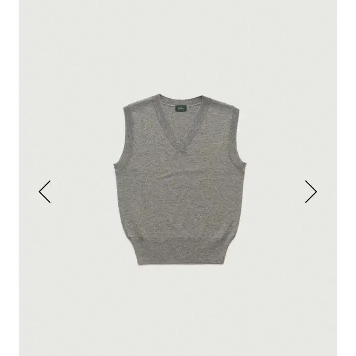 더바넷 Grey Plain Knit Vest 니트베스트 그레이