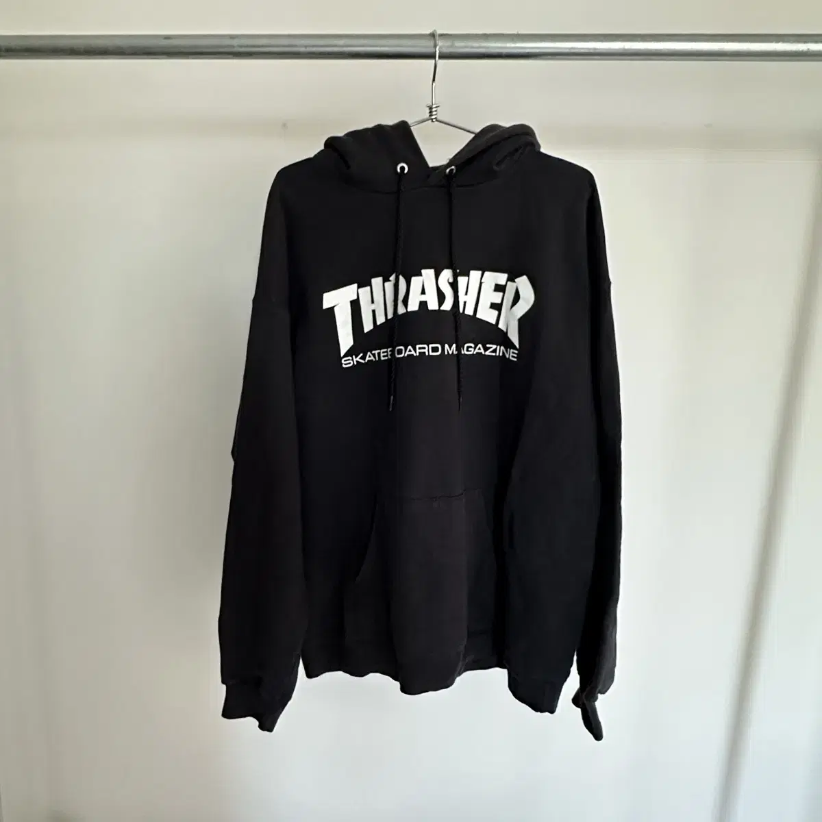 트레셔 thrasher 빅로고 후드 티셔츠