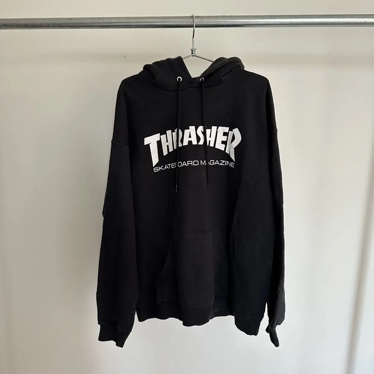 트레셔 thrasher 빅로고 후드 티셔츠