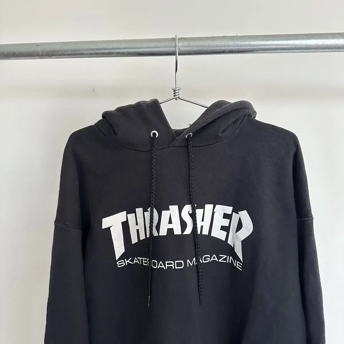 트레셔 thrasher 빅로고 후드 티셔츠