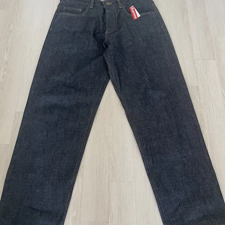 Supreme rigid loose fit selvedge jean