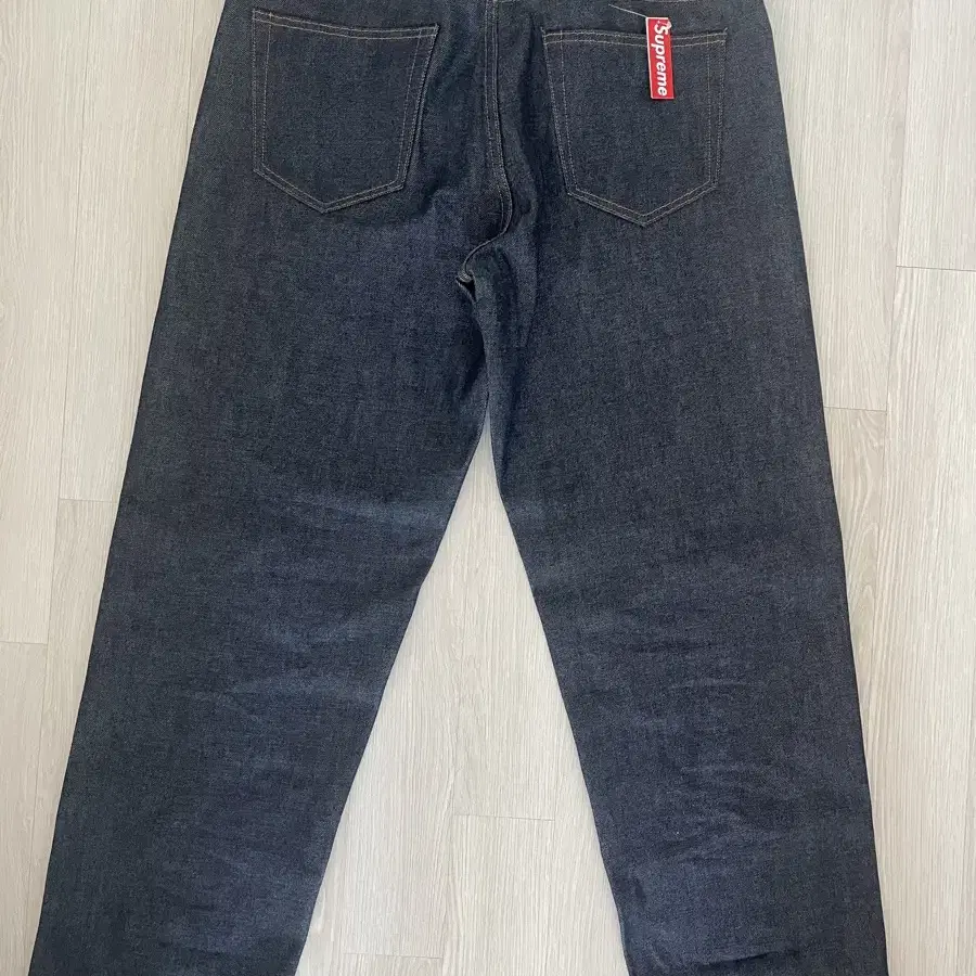 Supreme rigid loose fit selvedge jean