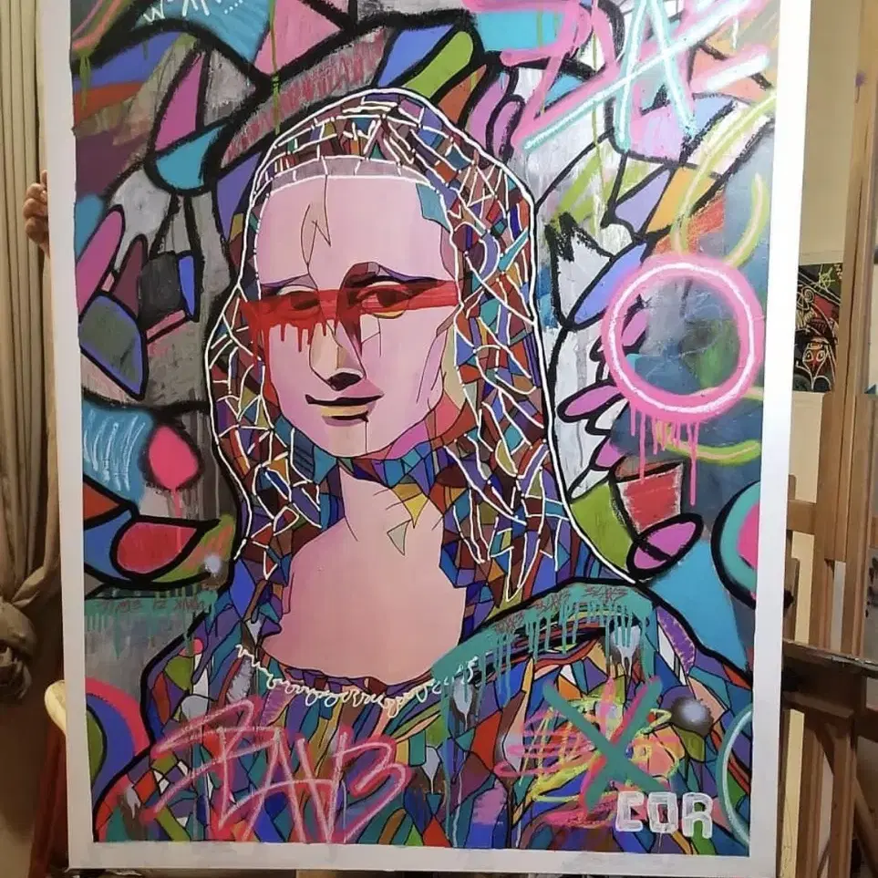 corbellic화가 원화 그림 mona 48x36inch 판매합니다