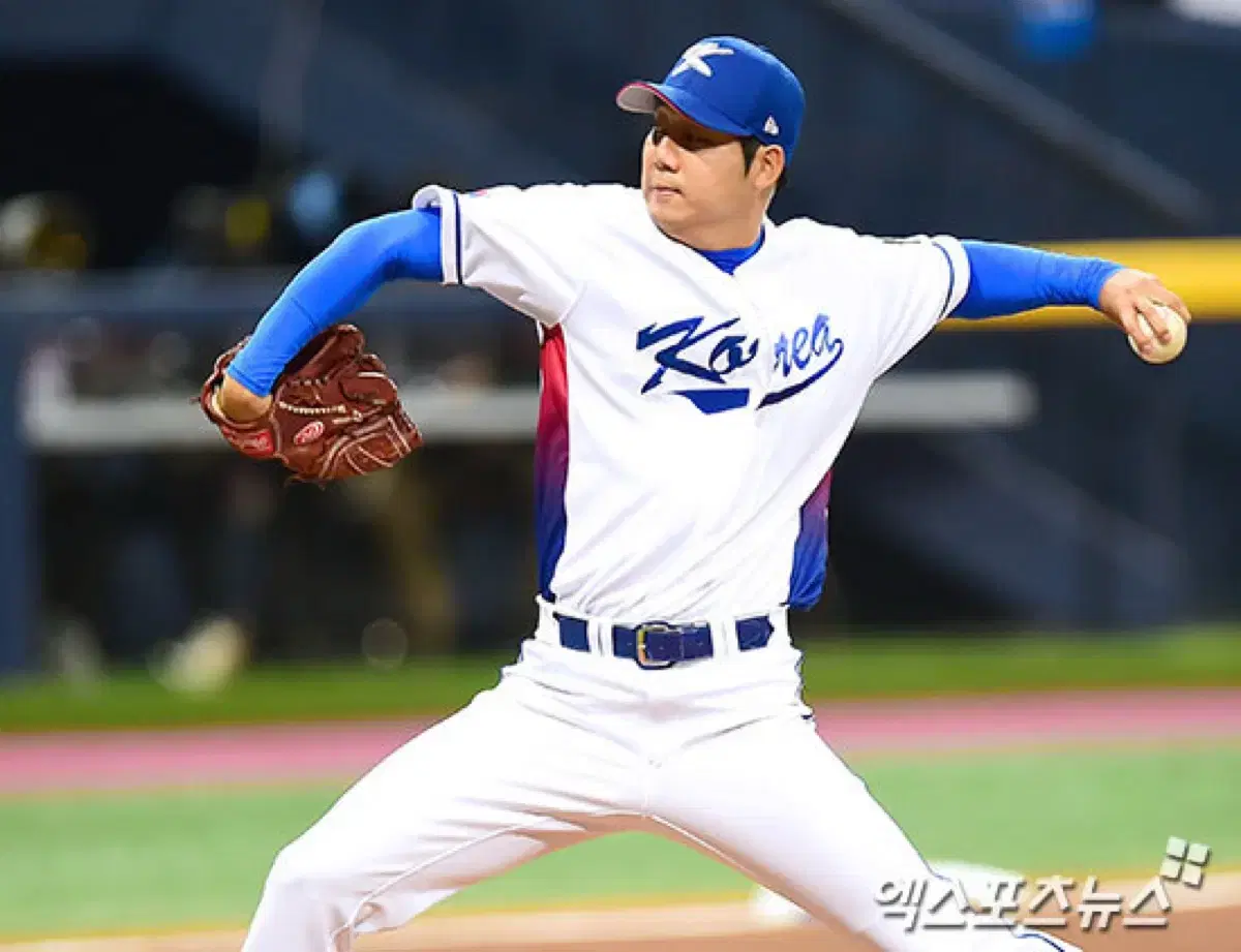 2017 WBC 장원준 선수 지급용 유니폼