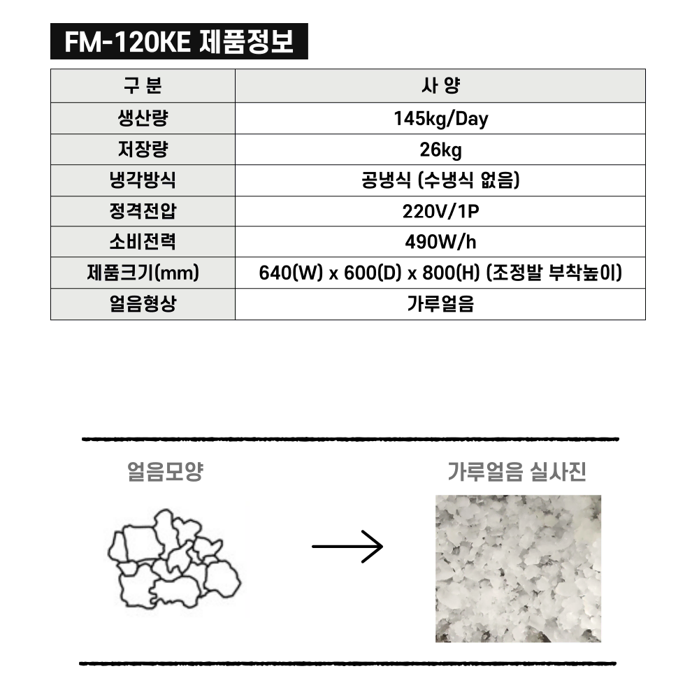 호시자키 제빙기 FM-110  중고 제빙기 후레이크 조각얼음