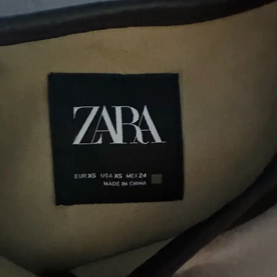 ZARA 퍼 토글 코트 XS 새제품