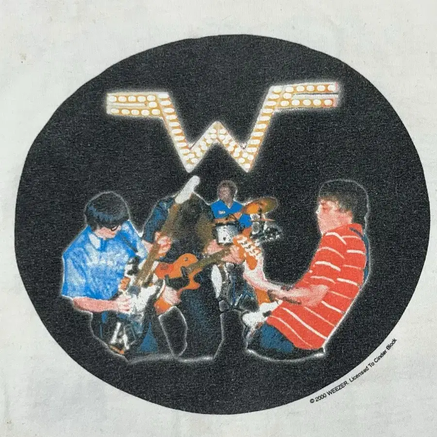 00s Weezer 위저 밴드 티셔츠