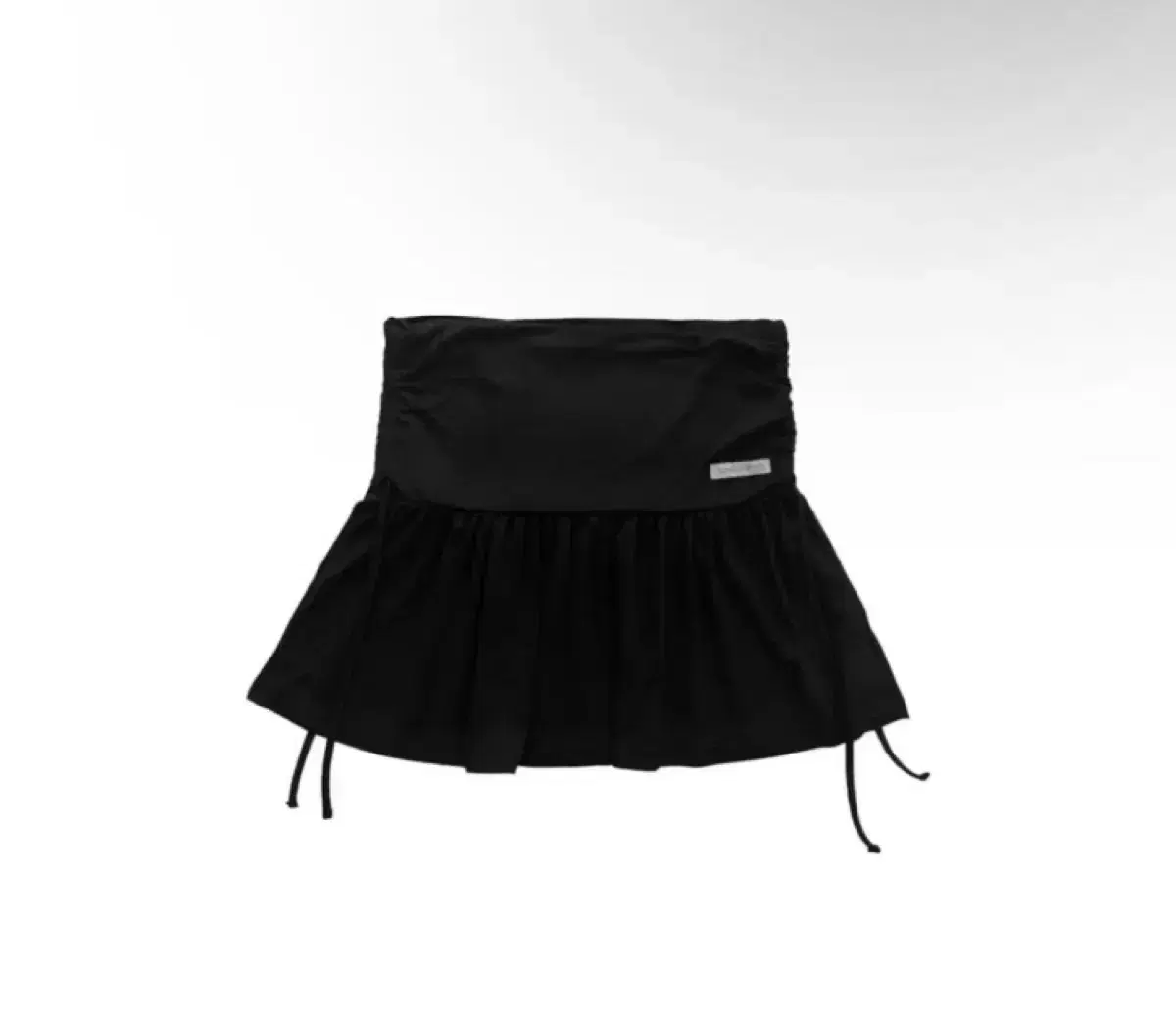 지초이 컴포트 24-003 SHIRRING SKIRT 셔링 스커트 블랙