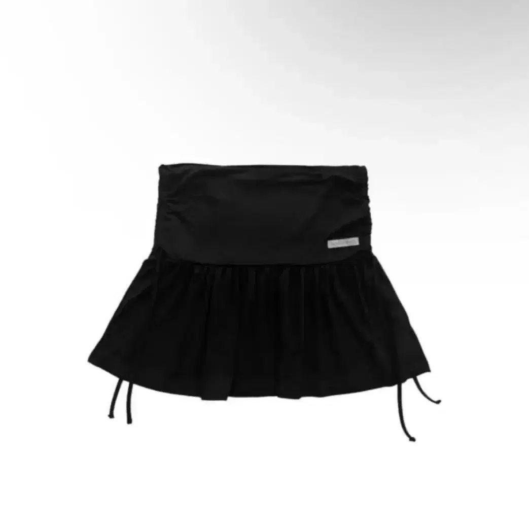 지초이 컴포트 24-003 SHIRRING SKIRT 셔링 스커트 블랙