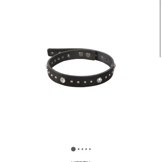 NVRFRGT 네버포겟 STUDDED LEATHER CHOKER 미사용