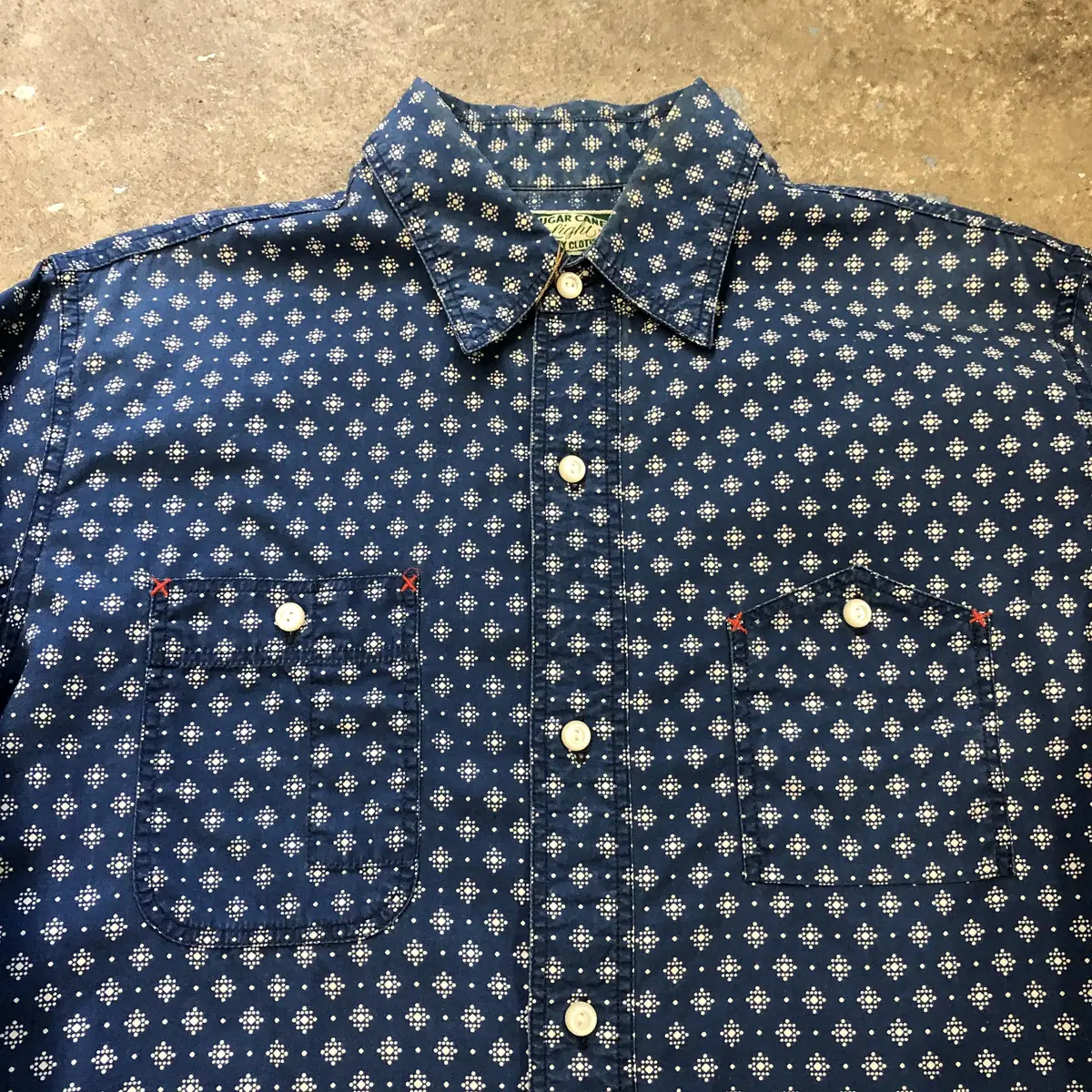 Sugarcane Polka dot shirt Japan made