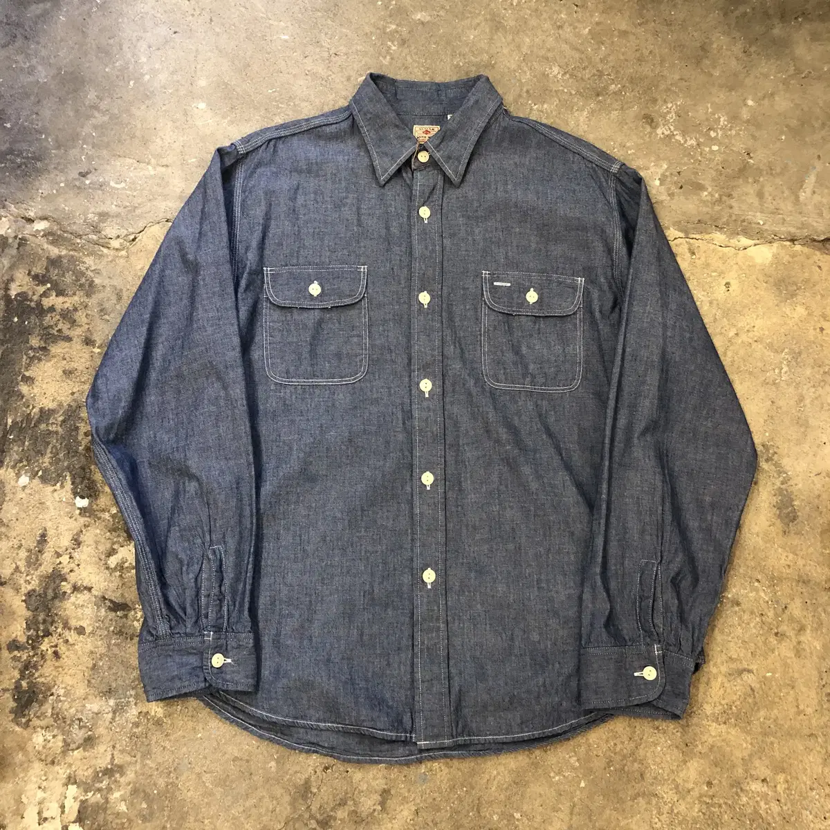 Sugarcane Chambray shirt Japan made