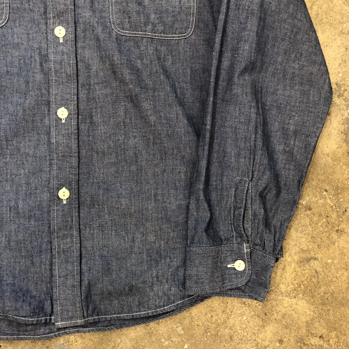 Sugarcane Chambray shirt Japan made