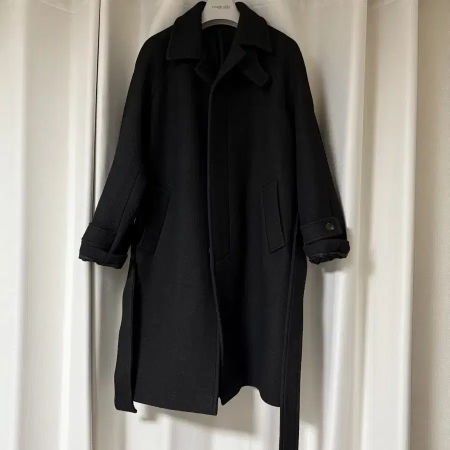 부기홀리데이 12 BELTED BALMACAAN COAT (DARK BR