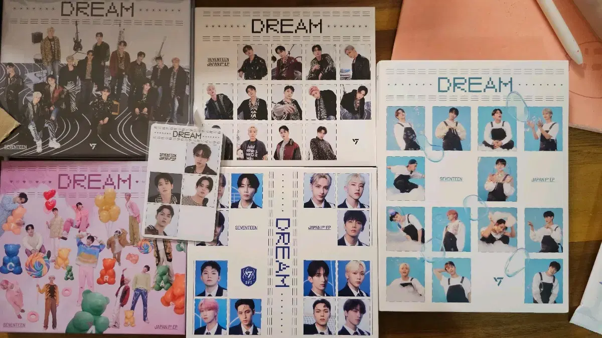 세븐틴 일본 앨범 dream A,B,C,D 캐럿버전