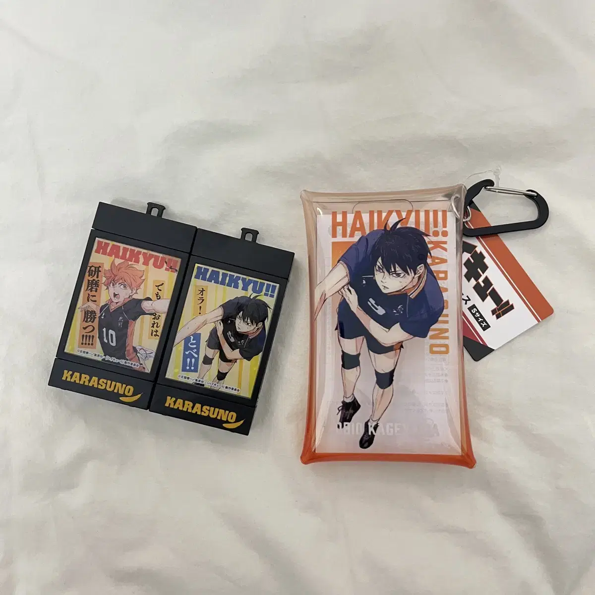 Haikyuu hinata Kageyama Light Gacha + PVC pouch